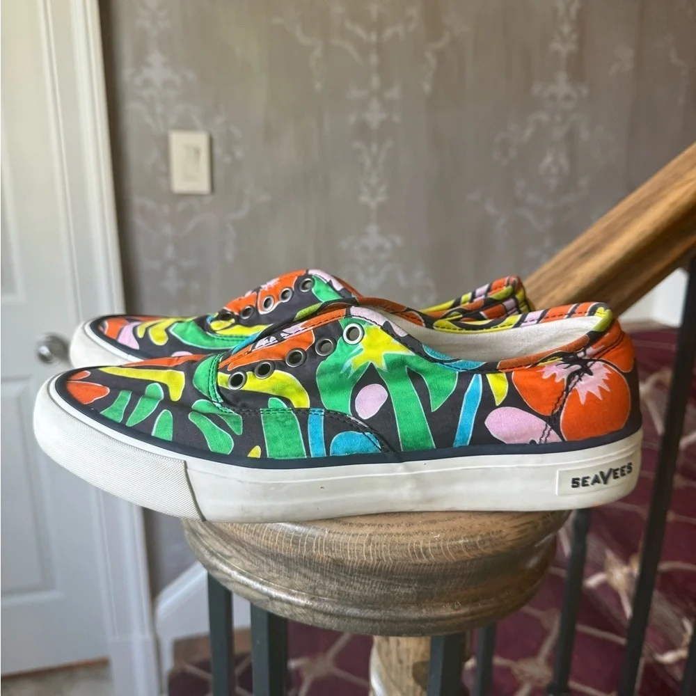 SeaVees legend Hoffman men’s floral sneaker size 9 good condition - Picture 7 of 10